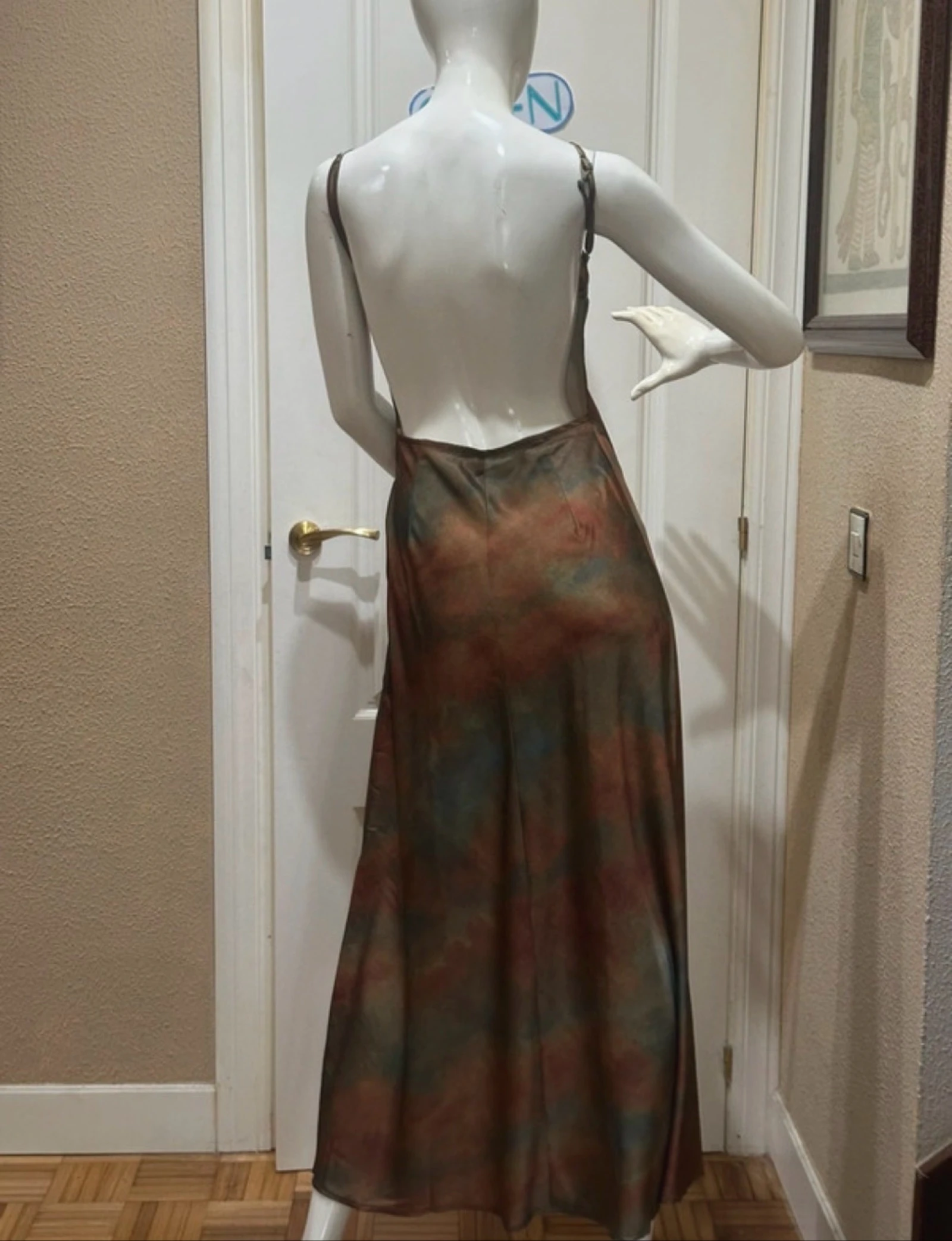 Vestido largo Satinado Talla S – photo 5